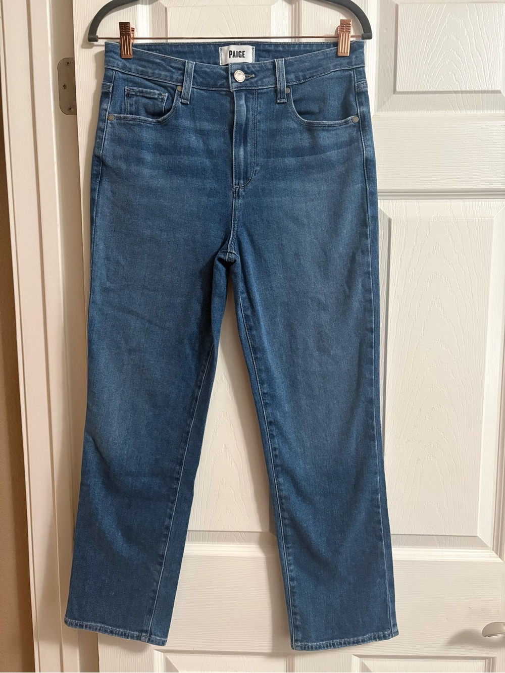 PAIGE Sarah Straight Ankle denim jeans medium wash 29